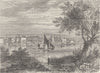 WANDSWORTH. View of Wandsworth, in 1790. London c1880 old antique print