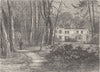 PUTNEY. Bowling-Green House. London c1880 old antique vintage print picture