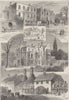 FULHAM. In and about Fulham. London c1880 old antique vintage print picture