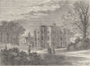 FULHAM. Ranelagh House. London c1880 old antique vintage print picture