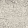 HAMMERSMITH. View in 1746 (from Rocque's map). London c1880 old antique
