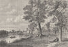 CHISWICK. Chiswick Mall, in 1820. London c1880 old antique print picture