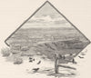 AUSTRALIA. Riverina. Summer, plains 1890 old antique vintage print picture