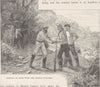 AUSTRALIA. Mtg. Eyre with French Whalers 1890 old antique print picture