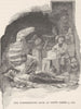 AUSTRALIA. Underground room, Depot Creek 1890 old antique print picture