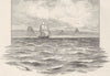 QUEENSLAND. South . Glasshouse Mountains from sea 1890 old antique print