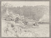 AUSTRALIA. South Queensland. Station, Highfields 1890 old antique print