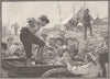 AUSTRALIA. Teetulpa Goldfield. baker's cart 1890 antique print picture