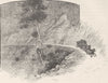 GIPPSLAND. . flour bag cutting, Rd to Walhalla 1890 old antique print picture