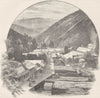 AUSTRALIA. Gippsland. Walhalla 1890 old antique vintage print picture