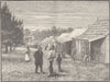AUSTRALIA. Gippsland. Mission station, Lake Tyers 1890 old antique print