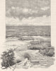 ADELAIDE. & Melbourne Railway. &. 90 mile desert 1890 old antique print