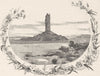 AUSTRALIA. . Chambers' pillar 1890 old antique vintage print picture