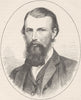AUSTRALIA. . William John Wills 1890 old antique vintage print picture