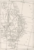 AUSTRALIA. Map showing route of Burke & Wills 1890 old antique plan chart