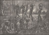 AUSTRALIA. Aborigines. corroboree 1890 old antique vintage print picture