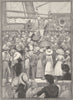 AUSTRALIA. South Queensland. Emigrants landing in 1890 old antique print