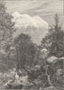 NEW ZEALAND. Lake Wakatipu. Martin's bay track 1890 old antique print picture