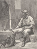 AUSTRALIA. Gold Mining. Luck at last 1890 antique vintage print picture
