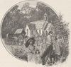 CHURCHES. Tamar & NW coast. &. Tasmanian Bush Church 1890 old antique print