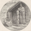 TRIBAL. Maori Legends. Idol-Carvers 1890 old antique vintage print picture