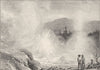 TRIBAL. Maori Legends. Geyser 1890 old antique vintage print picture