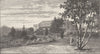 VICTORIA. Courthouse, from Gdns, Maryborough 1890 old antique print picture