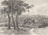 AUSTRALIA. Victoria. Castlemaine 1890 old antique vintage print picture