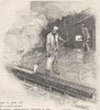 AUSTRALIA. Bronze Age. Ladling 1890 old antique vintage print picture
