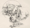 AUSTRALIA. Bull-driver. Illawarra. navvies camp 1890 old antique print picture