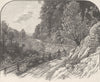 AUSTRALIA. Tasmania. St Mary's pass, Cornwall 1890 old antique print picture