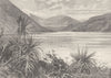 NEW ZEALAND. Mount Cook. Lake Wanaka  1890 old antique vintage print picture