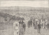 AUSTRALIA. Ports. Melbourne race-course, Cup Day 1890 old antique print