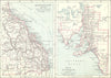 AUSTRALIA. Queensland; South 1890 old antique vintage map plan chart
