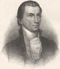 POLITICS. James Monroe c1880 old antique vintage print picture