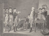 SOCIETY. Death warrant of Maj Andre c1880 old antique vintage print picture