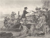 SHIPS. Landing of Roger Williams c1880 old antique vintage print picture