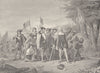 USA. Landing of Columbus c1880 old antique vintage print picture
