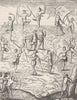 VIRGINIA. Capt Smith prisoner, Indians c1880 old antique vintage print picture