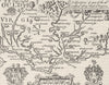 VIRGINIA. (after Smith) c1880 old antique vintage map plan chart