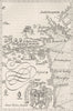 USA. Capt Smith's New England c1880 old antique vintage map plan chart