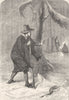 USA. Williams in the forest c1880 old antique vintage print picture
