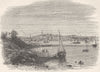 RHODE ISLAND. Providence, Rhode Island c1880 old antique vintage print picture