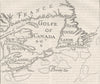 CANADA. Old map of Acadia c1880 antique vintage plan chart