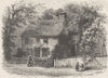 RHODE ISLAND. Providence house, prayer mtg, Williams c1880 old antique print