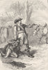 USA. Colonel Atherton and the Indians c1880 old antique vintage print picture