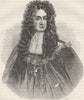 KINGS. Charles II c1880 old antique vintage print picture
