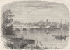 CONNECTICUT. Hartford, Connecticut c1880 old antique vintage print picture