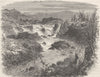 USA. Falls of the Potomac c1880 old antique vintage print picture