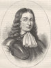 POLITICS. William Penn c1880 old antique vintage print picture